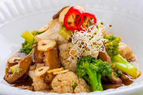 Vegetables in Thai style Stock Photos