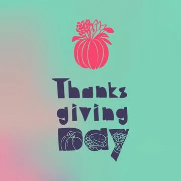 Vegetables thanksgiving concept background, simple style Stock Illustration