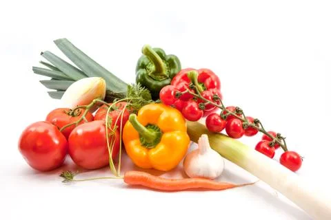 The vegetables together Stock Photos