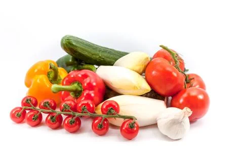 The vegetables together Stock Photos