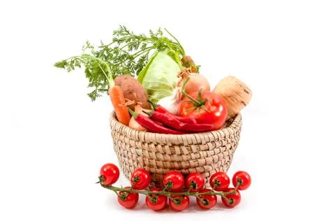 The vegetables together Stock Photos