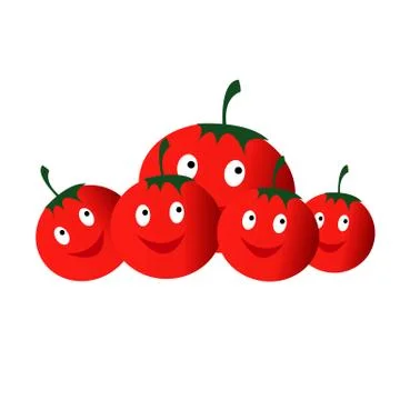 Vegetables tomatoes Stock Illustration