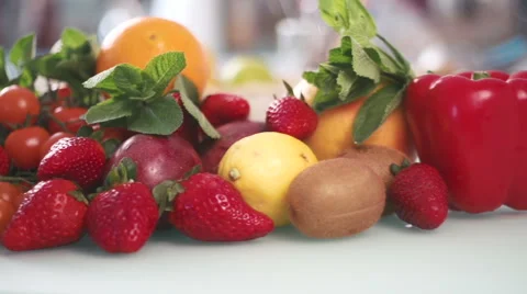 Vegetables tracking shot Видео 49033843