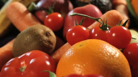 Vegetables tracking shot in studio Видео 24825830