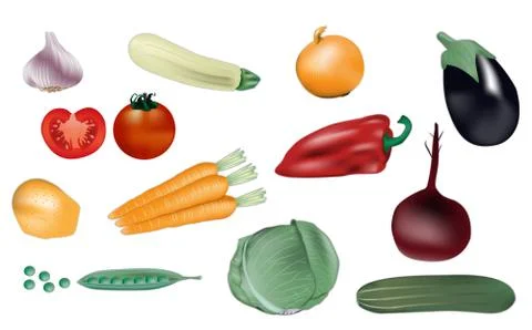 Vegetables vector illustration Stock Illustration
