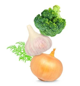 Vegetables on white background Stock Photos
