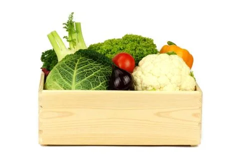 Vegetables on white background Stock Photos