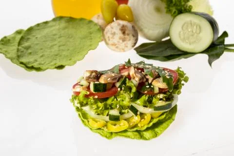 Vegetables on white background Stock Photos