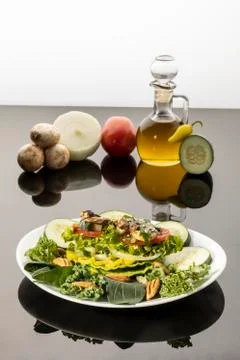 Vegetables on white background Stock Photos