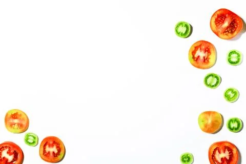 Vegetables with a white background Stock Photos