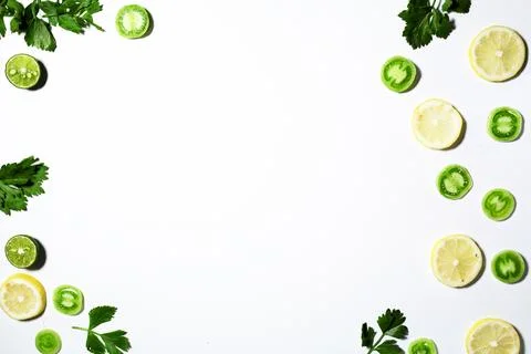 Vegetables with a white background Stock Photos