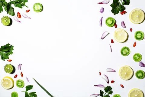 Vegetables with a white background Stock Photos