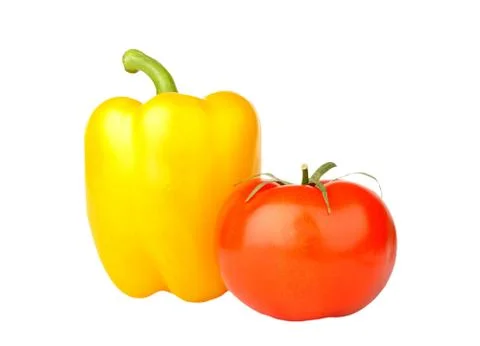 Vegetables on white Stock Photos