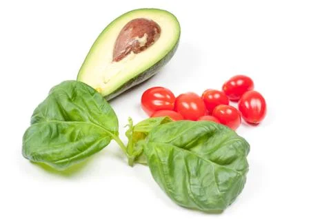 Vegetables on white Stock Photos