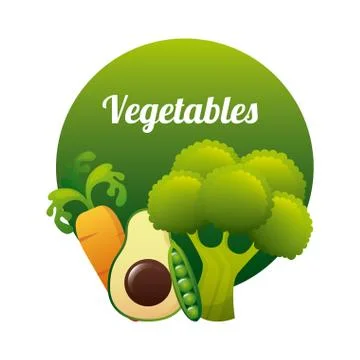 Vegetal graphic design , vector illustration Stock Illustration