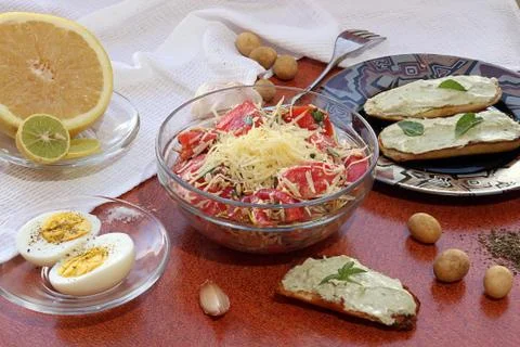 Vegetarian breakfast Stock Photos