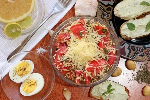 Vegetarian breakfast Stock Photos