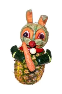 Vegetarian Bunny - optional Stock Photos
