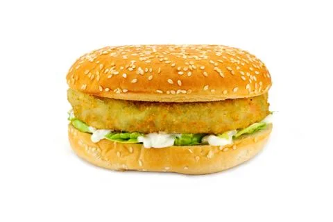 Vegetarian burger Stock Photos
