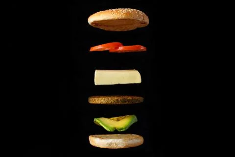 Vegetarian burger Stock Photos