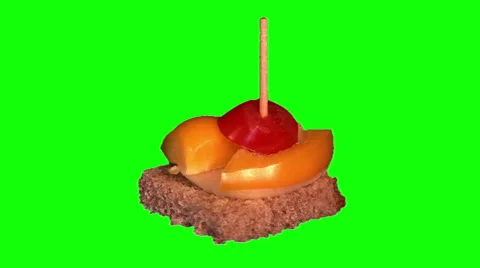 Vegetarian canape with vegetables Stock Footage 47855624