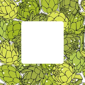 Vegetarian card template Stock Illustration