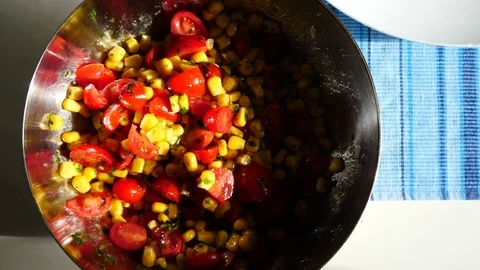 Vegetarian dish 스톡 동영상 82162414