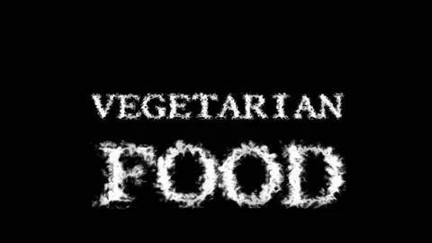 Vegetarian Food cloud text effect black isolated background Stock Footage 139640748