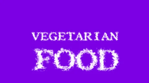 Vegetarian Food cloud text effect violet isolated background Stock Footage 139640771