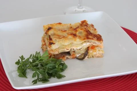Vegetarian Lasagna Foto stock