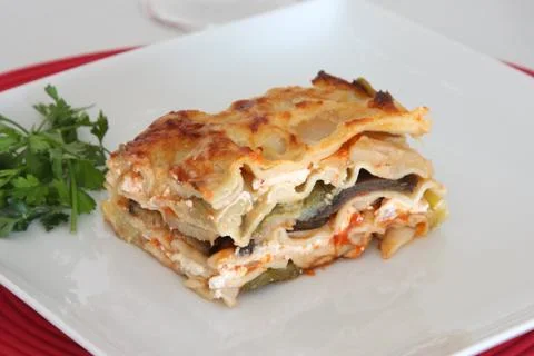 Vegetarian Lasagna Stock Photos