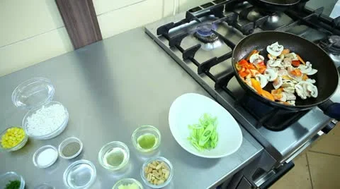 Vegetarian meal Stock Footage 24672588