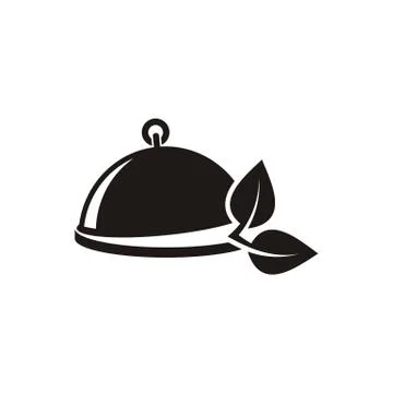 Vegetarian menu emblem Illustration