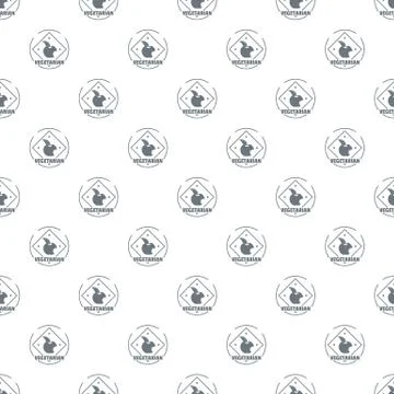 Vegetarian pattern seamless Stock Illustration