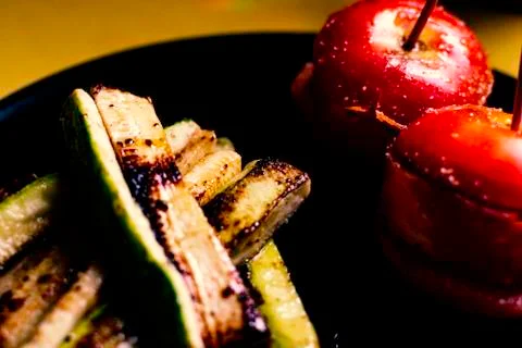 Vegetarian plate. Stock Photos