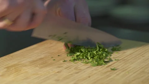 A vegetarian prepares a salad. Stock Footage 153383508