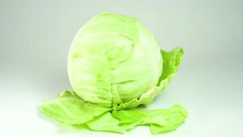Vegetarian salad green cabbage Vidéo 201207164