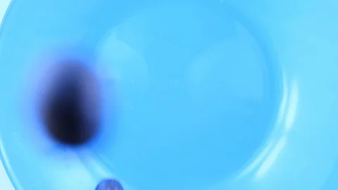Vegetarian snack, fresh Blueberry falling, top view, slow motion Stock Footage 93189381