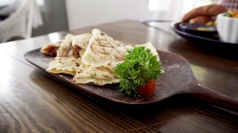 Vegetarian tortilla Stock Footage 88611438