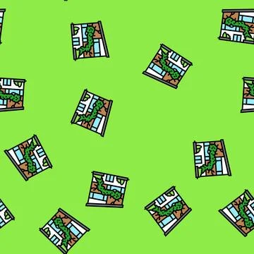 Vegetated fa Stock Illustration