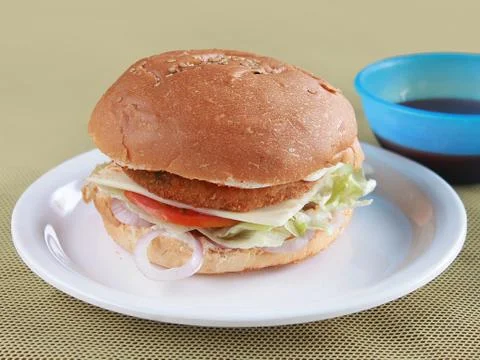 Veggie burger Stock Photos