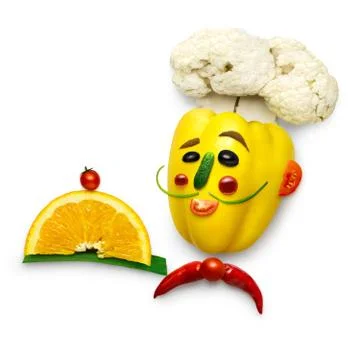 Veggie chef. Stock Photos