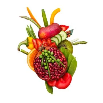 Veggie heart. Stock Photos