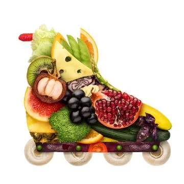 Veggie inline roller. Stock Photos