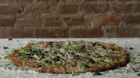 Veggie Lovers Pizza Timelapse Stock Footage 62846696