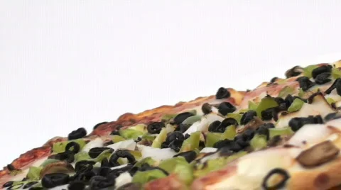 Veggie pizza seamless loop background - HD  Stock Footage 448982