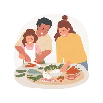 Veggie platter isolated cartoon vector illustration. Stock Illustration