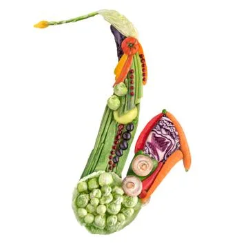Veggie sax. Stock Photos