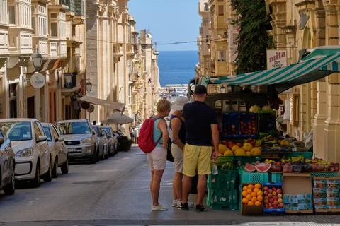 Veggie van - Valletta Stock Photos