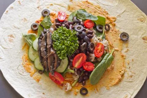 Veggie Wrap Stock Photos